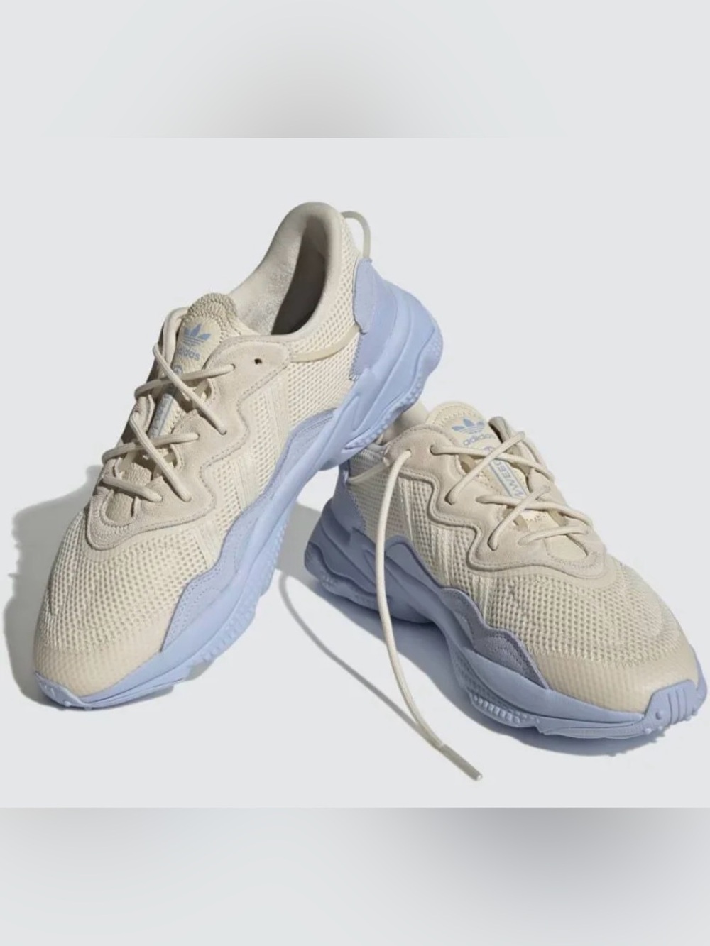 Adidas Originals Chunky Sneakers Cream & Lavender Pastel Aesthetic